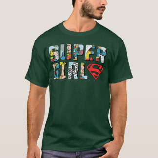 Camiseta Logotipo de DC Supergirl tira cómica