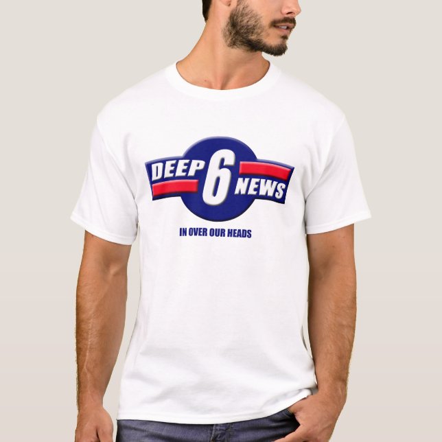 Camiseta Logotipo de Deep6News (Anverso)