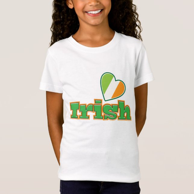 Camiseta logotipo de dibujos animados irlandés (Anverso)