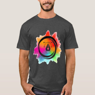 Camiseta Logotipo de diseño digital creativo con barra de c
