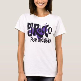 Camiseta Logotipo de DJ Rocco From Rockland negro para muje