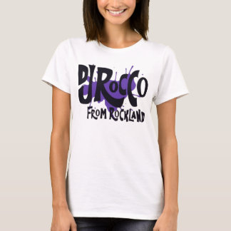 Camiseta Logotipo de DJ Rocco From Rockland negro para muje