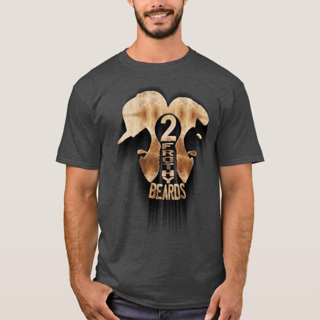Camiseta Logotipo de dos barbas espumosas (Anverso)