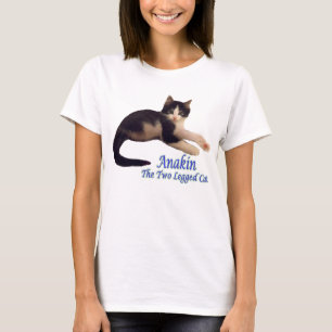 Camiseta Logotipo de dos piernas del gato de Anakin,