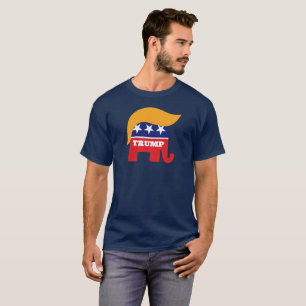 Camiseta Logotipo de elefante Donald Trump GOP