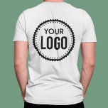 Camiseta Logotipo de empresa personalizado<br><div class="desc">Personalice una Camisa con esta plantilla de logotipo simple y minimalista,  y promueva su empresa o negocio para aumentar los clientes potenciales y generar más ventas. Añadir su logotipo,  si necesita ayuda o elementos coincidentes,  póngase en contacto conmigo</div>