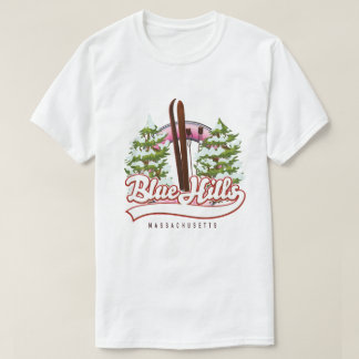 Camiseta logotipo de esquí de Blue Hills Massachusetts