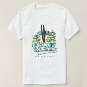 Camiseta logotipo de esquí de Crotched mountain new hampshi
