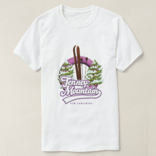 Camiseta Logotipo de esquí de Tenney mountain new hampshire