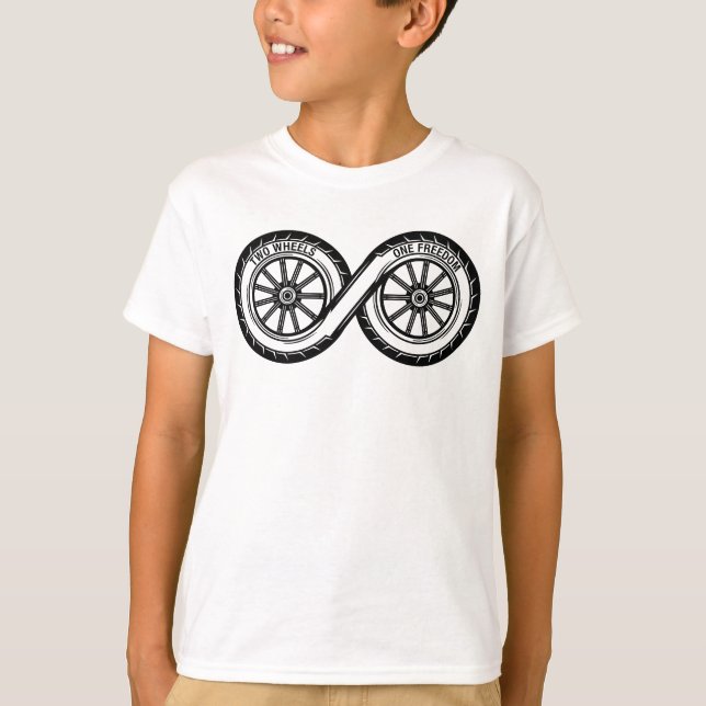 Camiseta Logotipo de estilo de vida Infinite Rider (Anverso)
