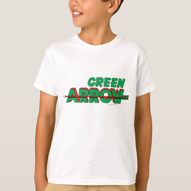 Camiseta Logotipo de flecha verde 2 (Anverso)