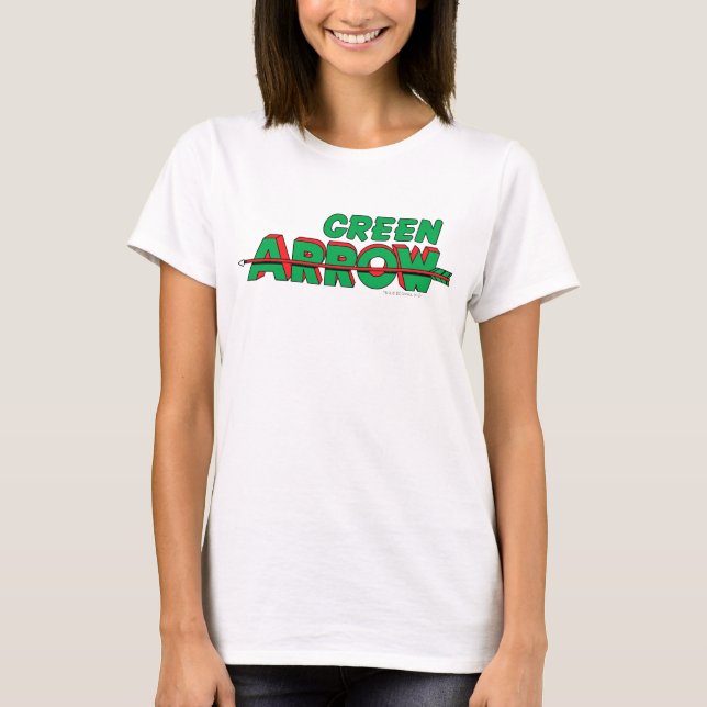 Camiseta Logotipo de flecha verde 2 (Anverso)