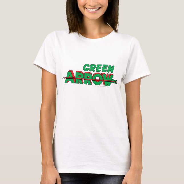 Camiseta Logotipo de flecha verde 2 (Anverso)