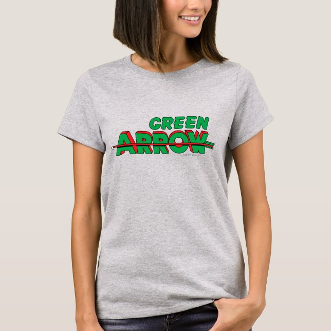 Camiseta Logotipo de flecha verde 2 (Anverso)