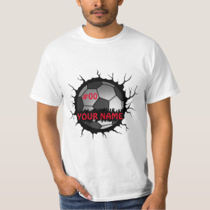 Camiseta Logotipo de fútbol, nombre personalizado de fútbol