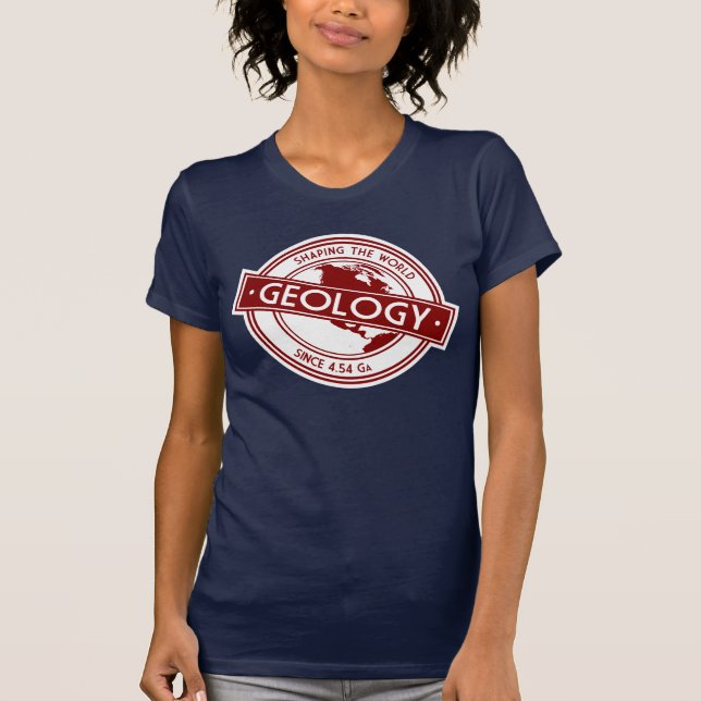 Camiseta Logotipo de geología - Cómo modelar el mundo (Nort (Anverso)