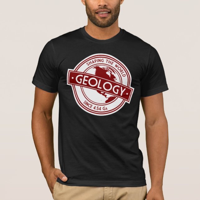 Camiseta Logotipo de geología - Cómo modelar el mundo (Nort (Anverso)