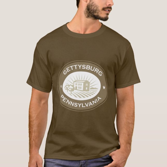 Camiseta Logotipo de Gettysburg Pennysylvania (Anverso)