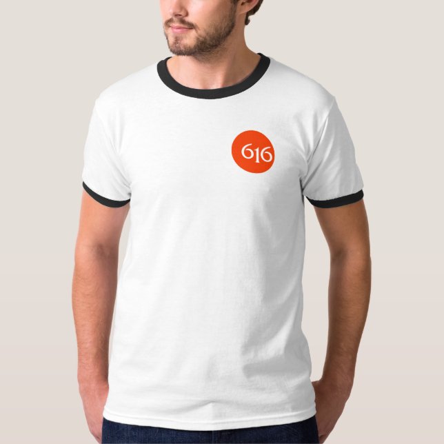 Camiseta Logotipo de Grand Rapids 616 (Anverso)