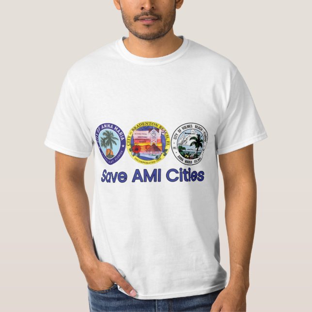 Camiseta Logotipo de Guardar ciudades AMI (Sellos) (Anverso)