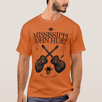 Camiseta Logotipo de guitarra acústica de Mississippi John