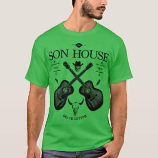 Camiseta Logotipo de guitarra acústica de Son House