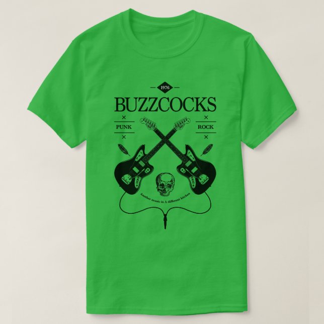 Camiseta Logotipo de guitarra de Buzzcocks (Diseño del anverso)
