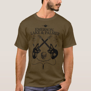 Camiseta Logotipo de guitarra de Emerson Lake Palmer