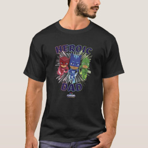 Camiseta Logotipo de Héroes del Poder del Héroe de Papá Noe