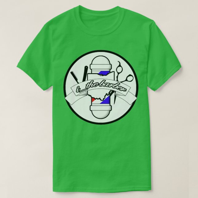 Camiseta logotipo de ithebarber (Diseño del anverso)
