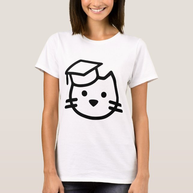 Camiseta Logotipo de la academia del gatito (Anverso)