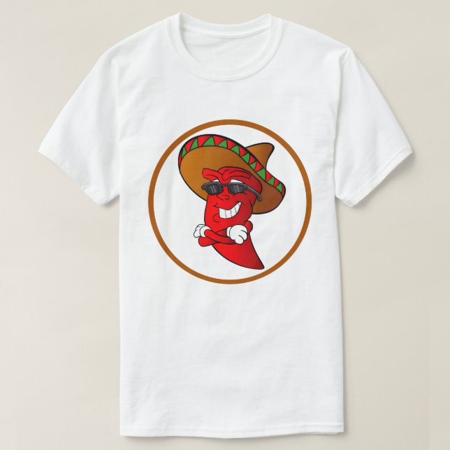 Camiseta Logotipo de la banda de pimienta chilli (Diseño del anverso)