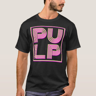 Camiseta Logotipo de la banda de pulpa   