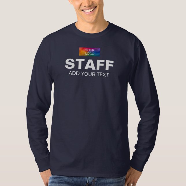 Camiseta Logotipo de la Compañía de personalizados Textos M (Anverso)