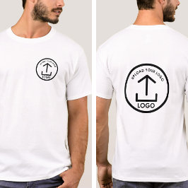 Camiseta Logotipo de la compañía personalizado Blanco doble