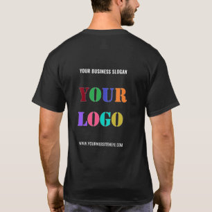 Camiseta Logotipo de la empresa personalizado Sitio web com