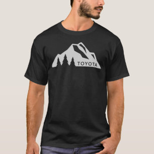 Camiseta Logotipo de la montaña Toyota Versión 3 Blanco