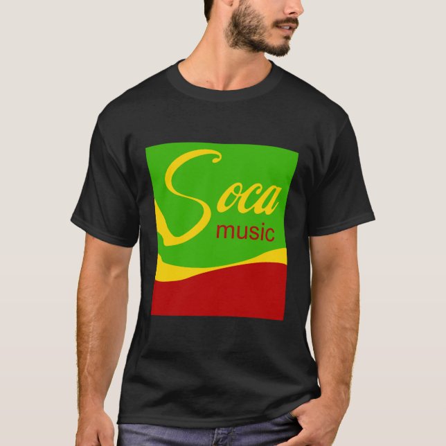 Camiseta Logotipo de la música de Soca (Anverso)