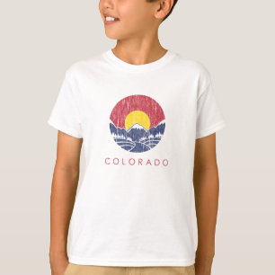 Camiseta Logotipo de la puesta del sol de Colorado de la