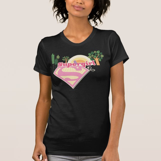 Camiseta Logotipo de la superchica (Anverso)