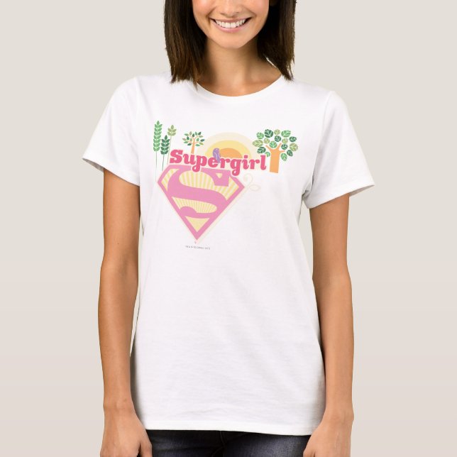 Camiseta Logotipo de la superchica (Anverso)
