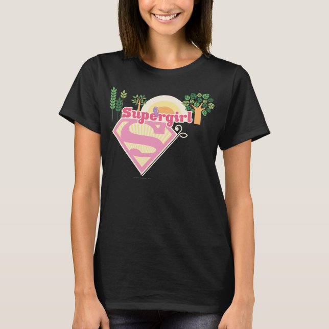 Camiseta Logotipo de la superchica (Anverso)