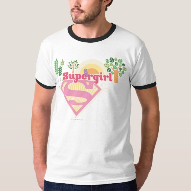 Camiseta Logotipo de la superchica (Anverso)