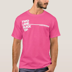 Camiseta Logotipo de la tapa negra de dos pistas de 1971