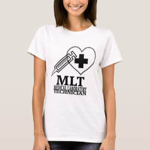 CAMISETA LOGOTIPO DE LA TECNOLOGÍA DEL LABORATORIO MÉDICO