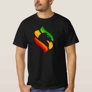 Camiseta Logotipo de la Universidad Rasta Reggae de colores
