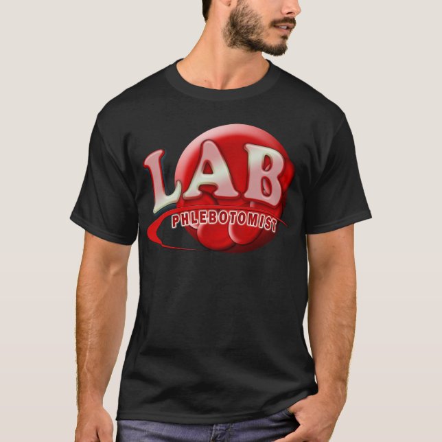CAMISETA LOGOTIPO DE LAB PHLEBOTOMIST RBC (Anverso)