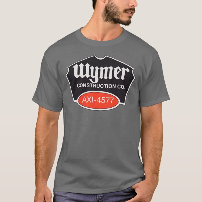 Camiseta Logotipo de lanzamiento de construcciones Wymer AX (Anverso)