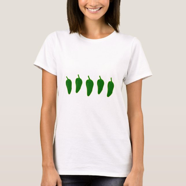Camiseta Logotipo de las pimientas del Jalapeno (Jalapeño) (Anverso)