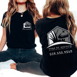 Camiseta Logotipo de Lawn Care Profesional Landscaping Busi<br><div class="desc">Muestra tu experiencia paisajística con nuestra camiseta profesional de negocios con logotipo de Lawn Care. Diseñado para profesionales del cuidado del césped, esta camiseta presenta un moderno logotipo negro y gris que transmite profesionalismo y estilo. Ideal para empresas que ofrecen siembra de césped, trabajo en el patio y diseño de...</div>